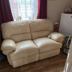 Electric 2 Seater Leather Recliner Sofa