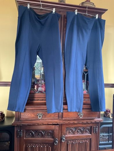 NEW FINAL REDUCTION. navy pull up casual trousers  from Style & Co. USA Size 3X which will fit 26/28.   Length from waist to hemline is 40 inches