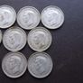 Great Britain. George VI. 10 Silver@6 pence Full run of the years (1937-1946) Image 5
