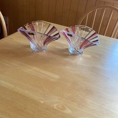Vase x 2 Newgrange Living Fan design (5 inches tall x 8 inches wide)