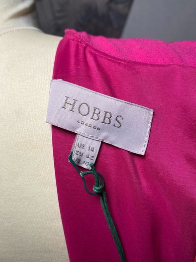 Ladies Hobbs Whitbourn Cocktail Dress Shocking Pink UK14