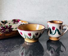 Nicholas Mosse small jug and bowl Red Tulip