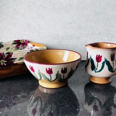 Nicholas Mosse small jug and bowl Red Tulip