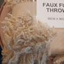 Cream fur throw Image 3