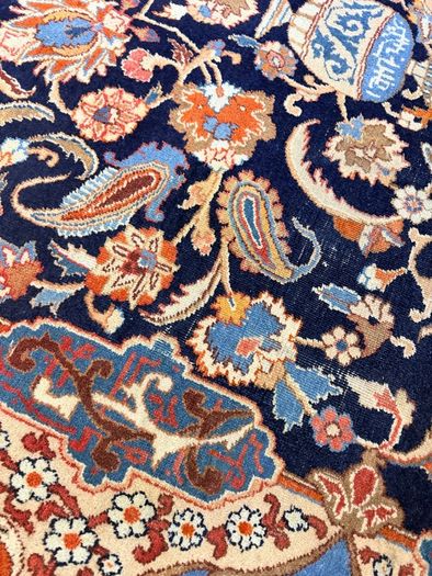 Stunning 1960s Kashmar Pictorial Rug. A Masterpiece of Persian Craftsmanship