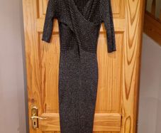 Black metallic dress
