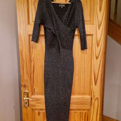 Black metallic dress