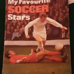 vintage collectable book of past football star's