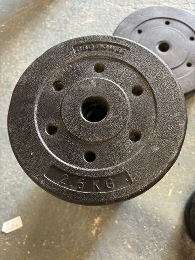 York and Pro Power weight plates.