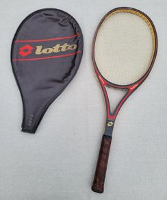 Vintage Lotto Nova Wood Tennis Racket + Original Case