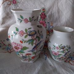 Aynsley Pembroke Hexagonal Vase + Another