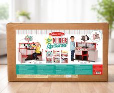 Brand New Melissa & Doug Wooden Diner Set Sealed Box Perfect Gift