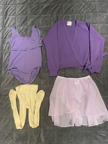 Girls Purple Ballet Uniform