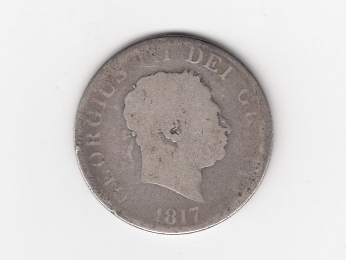 1817 Half Crown, 2/6, 92.5% Silver, George 111, Coin ( no. 463)