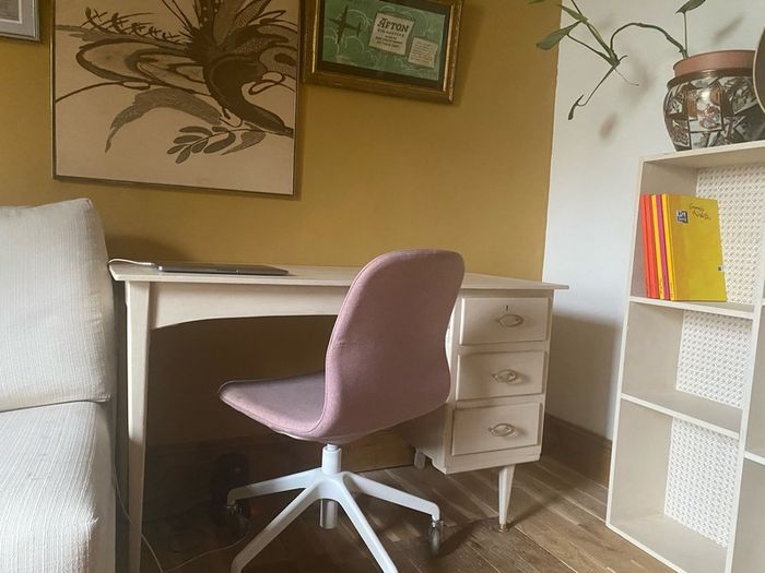 Beautiful Midcentury white desk