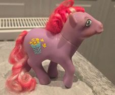 Caramel Crunch Popcorn Candycane Ponies MLP G1 My Little Pony
