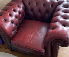Authentic Chesterfield Leather Armchair