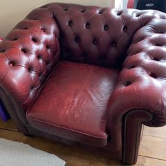 Authentic Chesterfield Leather Armchair