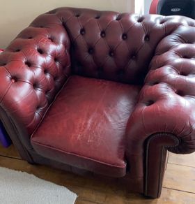 Authentic Chesterfield Leather Armchair