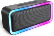 2022 RGB Lights Bluetooth Speaker, 10W Small Portable Wireless Bluetooth Speaker w/HD Stereo, IPX5 Waterproof, 18H Playtime, Mic, TF Card, Mini Speakers for Home Garden Party Camping Travel (FREE POSTAGE)