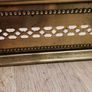 19th Cent.pierced brass fender.c 133 cm x 33 cm Image 4