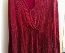 Red glitzy dress UK 22