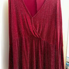 Red glitzy dress UK 22