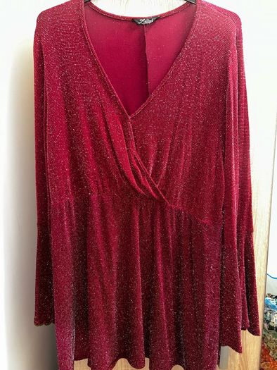 Red glitzy dress UK 22