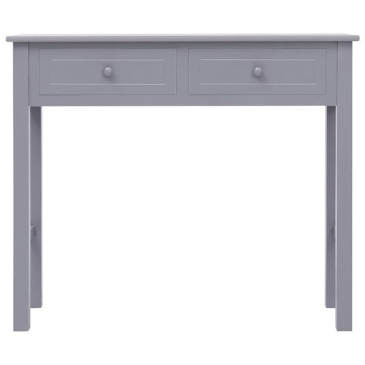 Console Table Grey 90x30x77 cm Wood