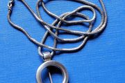 silver chain and pendant