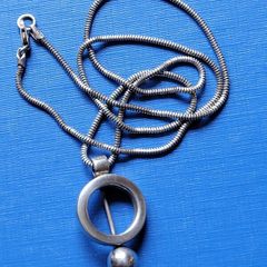 silver chain and pendant