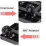 Heavy Duty Folding Hand Truck, Rotating Wheel Folding Trolley Folding Platform Luggage Cart Platform Truck for Luggage, Travel, Shopping, Auto, Moving and Office Use Image 5