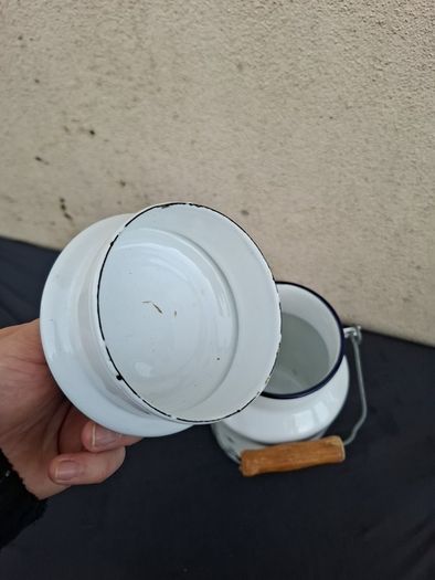 Fridge small enamel milk churn postage possible