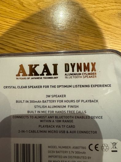 Akai Bluetooth Speaker