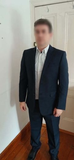 Mens navy Paul Costelloe Suit - jacket and trousers - 40 regular jacket, 34 short trousers