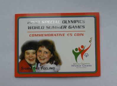 Special Olympics 2003 Commemorative 5 euro coin