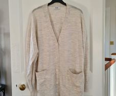 COS 100% Wool, Oversized Cardigan Soft Knit, Size M (Fits L)