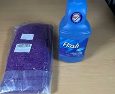 6 Resuable Microfibre Flash Power Mop Heads and Solution