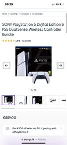 PS5 slim 825GB Digital Version