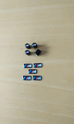Brand New BMW M-Sports Wheel Stickers x5 + Msports Dust Caps x4