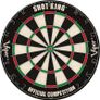 (ONLY 1 IN STOCK) Bristle Steel Tip Dartboard Set with Staple-Free Bullseye, Galvanized Metal Radial Spider Wire Includes 6 Darts, Black, 17.75 inch Image 6