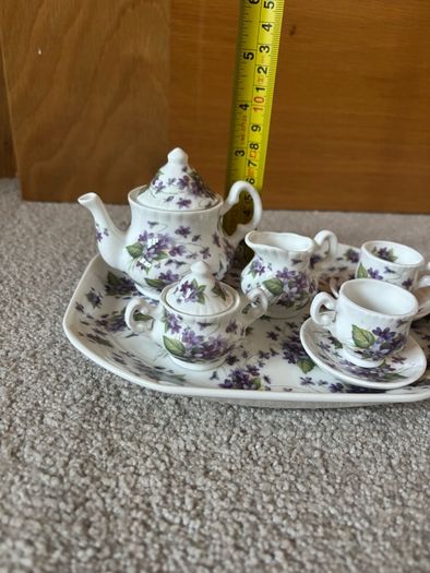 vintage St George miniature porcelain tea set