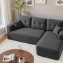 Corner Sofa No Assembly Vacuum Packed Sofa Bed Modular Sofa Image 2