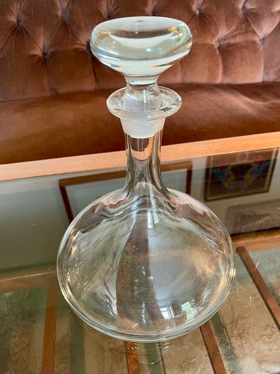 Vintage Full Bodied Red Wine Glass Decanter Original Stopper