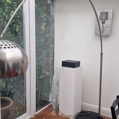 Designer statement standing/hanging lamp with marble base