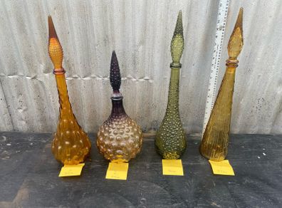 large vintage Empoli Italian genie bottles c1960 (priced individually)