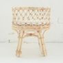 Rattan Doll's Bassinet - Cane Dolls Bed Image 3