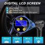 NEW SALE | Cordless Tyre Inflator Air Compressor, 12V USB Rechargeable Battery Portable Handheld Electric Digital Tyre Pump with LED Light and 3 Nozzle Image 3
