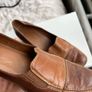 Vintage Ban Dal Two-Tone Brown Leather Heels 4.5 Image 3