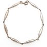 925 Vintage Sterling Silver Kit Heath Designer Solid Elongated Link Bracelet Image 3